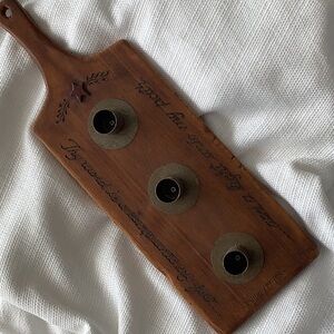 Treenware Reproduction item - 3 candle holders - Psalm 119:105